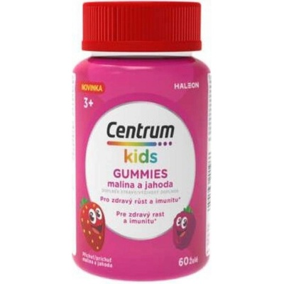 Centrum kids GUMMIES malina a jahoda 60 ks