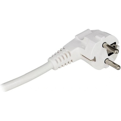 COMMEL Кабел бял с щепсел Г-образен h05vv-f 3х1, 5мм2 1, 5 метра - c0512 (c0512)