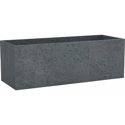 Scheurich Kvetináč C-Cube Long - Stony Black - 80 cm