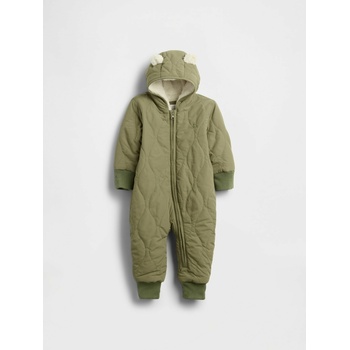 GAP Бебешки подплатен топъл шерпа гащеризон GAP GAP | Zelen | Момчешки | 0-3 месеца