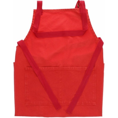 Rex London Two-tone zástěra červená