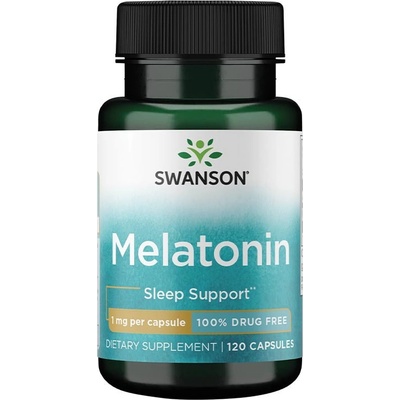 Swanson Melatonin 1mg 120 kapsúl