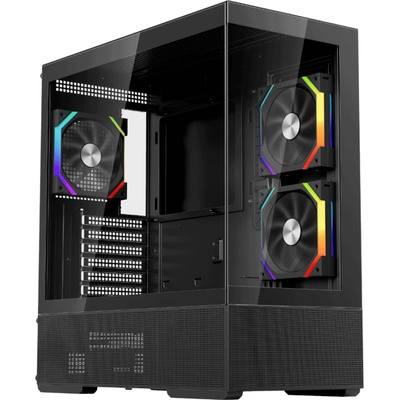 1stPlayer Crystal Vision CV7 black + 5 fan (CV7-BK-2FAR-2FH7R-1FH7)