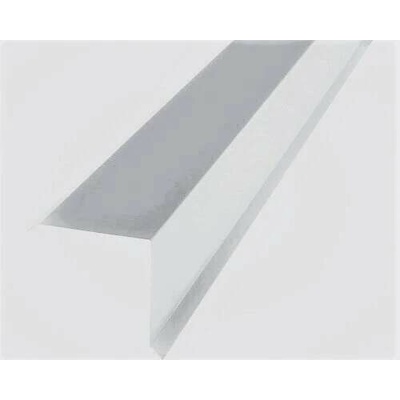 Závětrná lišta horní s odkapem r.š.200mm Al Hliník Lakovaný RAL 9006 stříbrná dl.2m