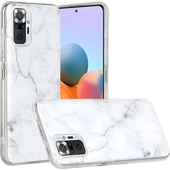 Wozinsky Силиконов калъф Wozinsky Marble за Xiaomi Redmi Note 10/Redmi Note 10S - Бял KP10091 (10091)