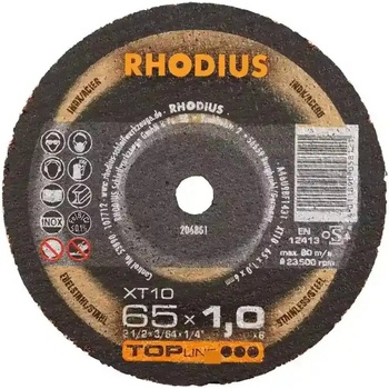 Rhodius Řezný kotouč 65 x 1,0 x 6,0 mm 206801