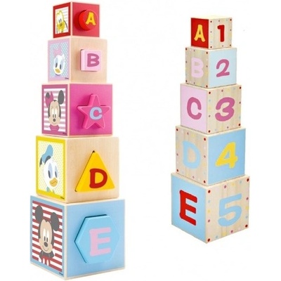 Disney edukačná veža z kociek Mickey 12 x 46 x 12 cm