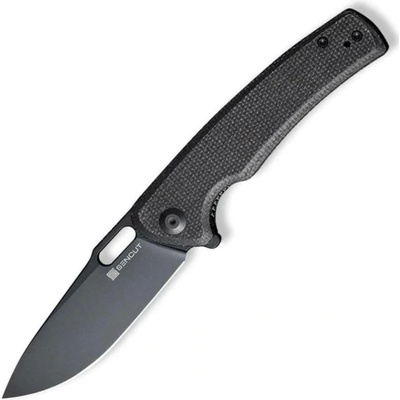 SENCUT Vesperon Black Canvas Micarta Handle Black 9Cr18MoV Blade S20065-3