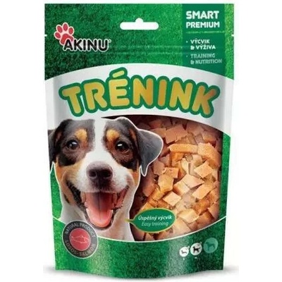 Akinu Tréning maškrty lososové kocky 120 g