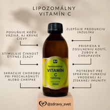 Zdravý svet Lipozomálny Vitamín C 1000 mg 200 ml