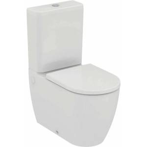 Ideal Standard Тоалетна чиния Ideal Standard Ellisse без ринг BTW с бял капак с плавно затваряне и казанче (T569601)