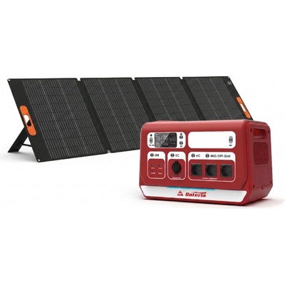 BATERIA solární sestava 200 Wp 2048 Wh 2200 W BAT-HESS-2MG-FVS počet solárních panelů 4