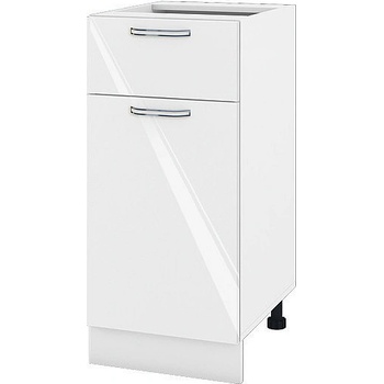 ИРИМ Долен кухненски шкаф Сити БФ-Бяло гланц-05-24 40 см