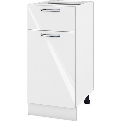 ИРИМ Долен кухненски шкаф Сити БФ-Бяло гланц-05-24 40 см