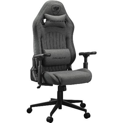 Геймърски стол COUGAR Explore Royal Gray F, Imitation linen, 3D armrests, Headrest + Lumbar support, 120kg - CGR-EPF-ROG (CGR-EPF-ROG)