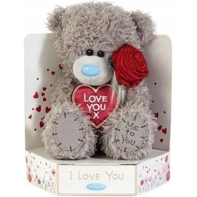 MedvídekLove You x s růží 18 cm