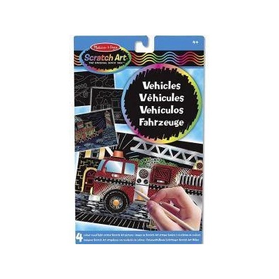 Melissa & Doug Креативен комплект Скреч арт - Превозни средства - 15898 - Melissa and Doug, 000772158985