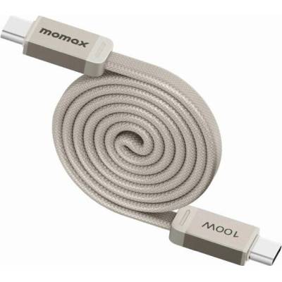 Momax DC88 Mag.Link magnetický nabíjací a dátový USB-C na USB-C 1m béžov