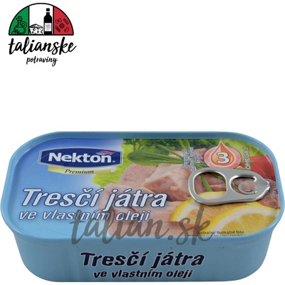 Nekton Tresčia pečeň vo vlastnom oleji 115 g