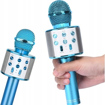 WSTER WS 858 Karaoke bluetooth mikrofón strieborný