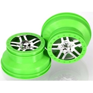 Traxxas диск 2.2/3.0" SCT Split-Spoke сребристо-зелен (2)