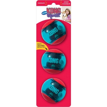 Kong Dog Squeezz Action Lopta s pískatkom M 3 ks