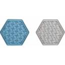 Flamingo lízací podložka M 24 x 21 x 1 cm modrá