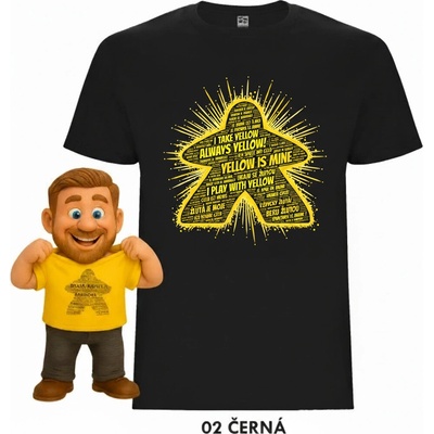Mitroczech Hraju za oblíbená barva triko žlutá