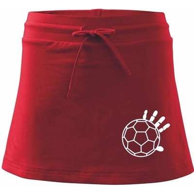Hádzaná lopta ruka športová sukňa Two in One červená