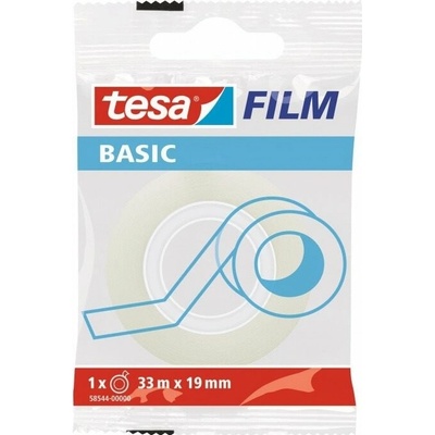 TESA lepící páska BASIC transparentní, 33 m, 19 mm