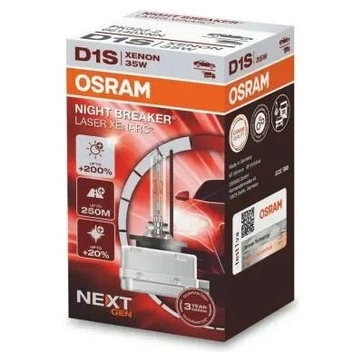 OSRAM XENONOVÁ VÝBOJKA XENARC D1S NIGHT BREAKER LASER +200% 35W 66140XNN – Hledejceny.cz