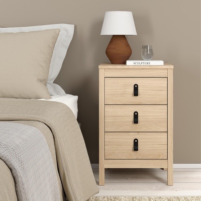 Нощен шкаф Мадрид с 3 чекмеджета Jackson Nickory