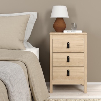 Нощен шкаф Мадрид с 3 чекмеджета Jackson Nickory