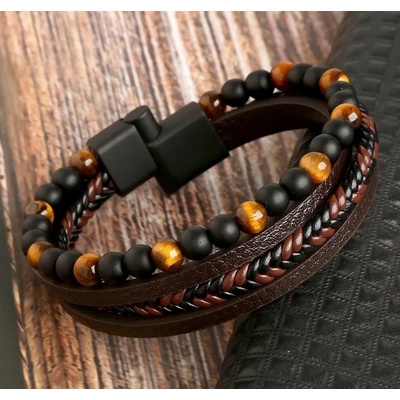 Blingstar náramek vícevrstvý Multilayer Tygří oko 2493