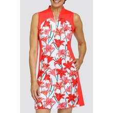 TAIL GOLF dámské šaty DENIA SL červené s potiskem květin