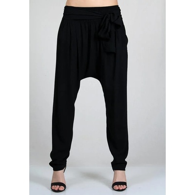 Rumena Черен панталон потур от лек памук rumena