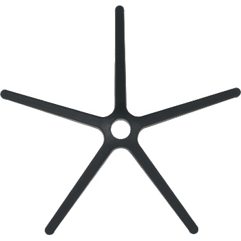 Bittel Звезда за офис стол - 300 мм - полипропилен - черна (7040060)