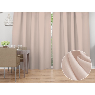 Biante Dekoračný záves Rongo RG-089 Svetlo béžový 140x160 cm