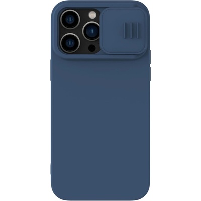 Nillkin Кейс с протектор за камера Nillkin CamShield Magnetic Silicone за iPhone 14 Pro Max, съвместим с MagSafe, син (6902048249509)