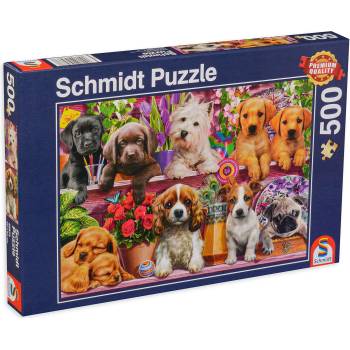 Image 1 of Schmidt Spiele Пъзел Schmidt от 500 части - Сладки кученца (58973)