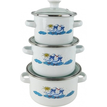 Prohome Hrnec sada dekor Husa 3 ks