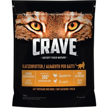 Crave Adult Cat s kuraťom & moriakom 6 x 750 g