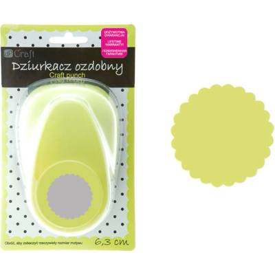 dpCraft Dekorační děrovačka 6,3 cm – kolečko s volánky (JCDZ-125-109)