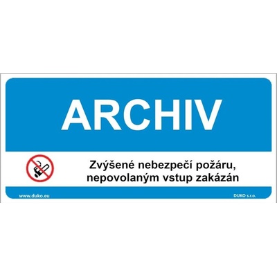 DUKO ARCHIV Formát: 190 x 90 mm, Materiál: samolepící vinylová fólie