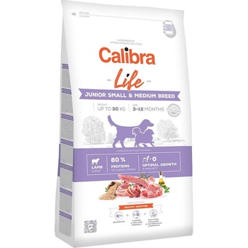 Calibra Dog Life Junior Small & Medium Breed Lamb 2 x 12 kg