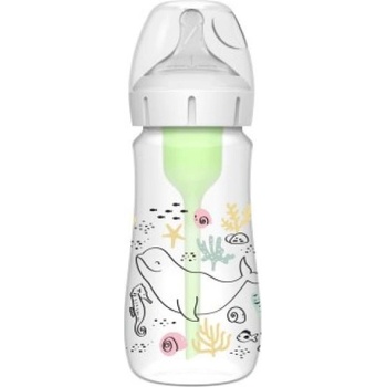 Dr. Brown's Шише за бебета Dr. Brown’s Океан options+ Wide-Neck 270 ml Anti-colic - 1 бр. (WB91009-INT