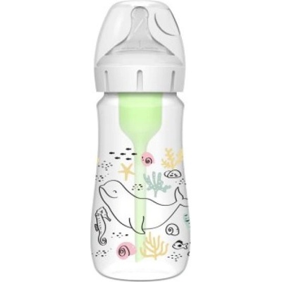 Dr. Brown's Шише за бебета Dr. Brown’s Океан options+ Wide-Neck 270 ml Anti-colic - 1 бр. (WB91009-INT