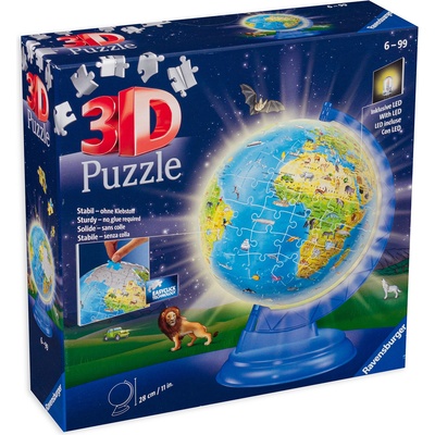 Ravensburger 3D Пъзел Ravensburger от 188 части - Детски глобус (11288)