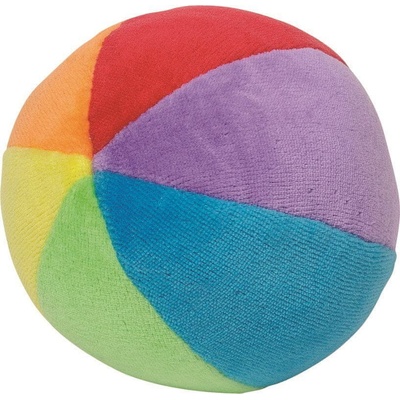 Goki Plyšový duhový míček s chrastítkem – Zboží Dáma
