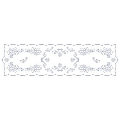 Beruška Vyšívání ubrus 150x45 cm zvonky – Zboží Mobilmania
